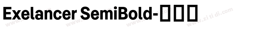 Exelancer SemiBold字体转换